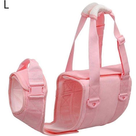 Verstellbare Anti-Zug-Hundegeschirrweste für kleine/mittelgroße/große Hunde – Rosa L