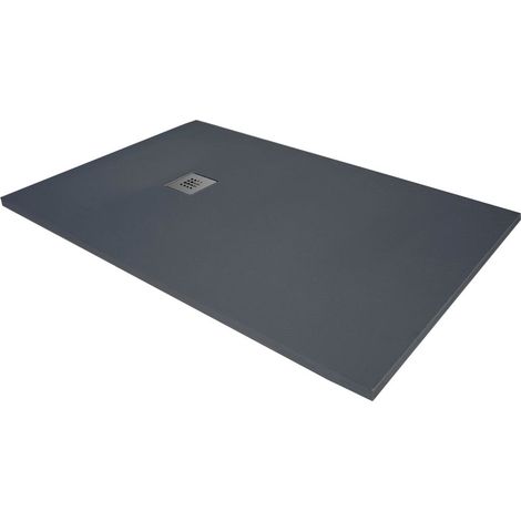 Receveur de douche en résine extra plat à poser 70x160cm - anthracite - RIO