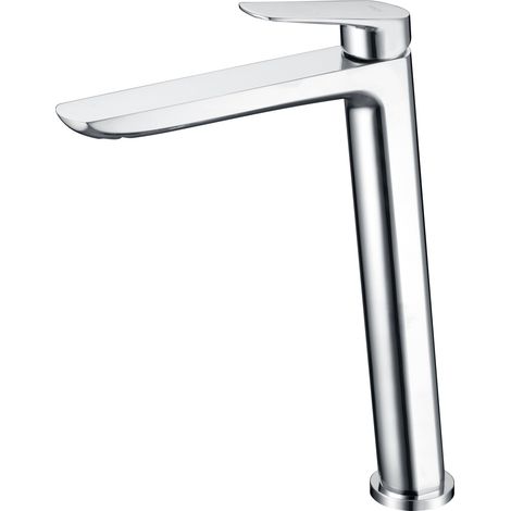 Robinet de lavabo haut avec mélangeur  Modèle BELGIQUE  Bec haut  Couleur Gris finition chromée [ IMEX® ]