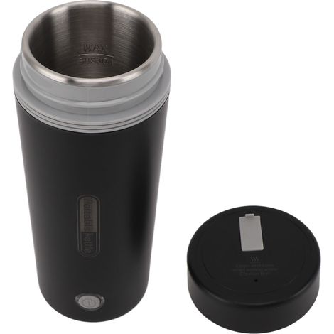 Bouilloire électrique de voyage 300W 350ml acier inoxydable isolation automatique portable mini chauffe-eau pour café thé Noir prise UE 220V 50Hz (1/5)