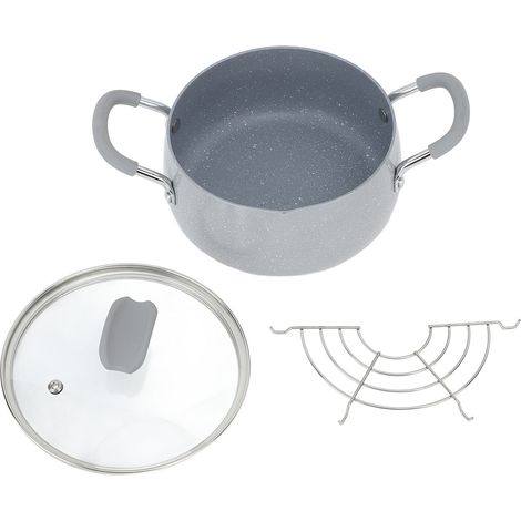 Friteuse japonaise à double poignée, Mini-friture avec couvercle et égouttoir à huile pour la cuisine