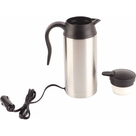 Bouilloire électrique de voiture 750 ml en acier inoxydable, tasse thermos pour café et thé, chauffe-eau 12V (1/5)