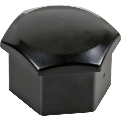 Black Nut Caps, 20 copribulloni in ABS - Ø 17 mm (1/5)