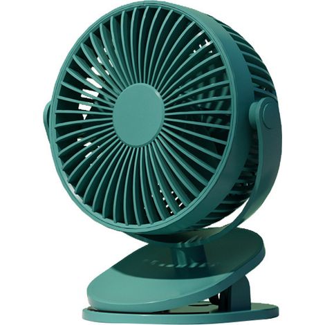 Ventilateur USB portable, mini ventilateur, ventilateur de bureau, ventilateur à pince, ventilateur rechargeable USB, ventilateur à 3 vitesses