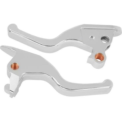 Leviers de frein et d'embrayage courts à 3 doigts pour motos Harley Softail Breakout Fat Boy Low Rider FXBB 18-24 pouces, chromés