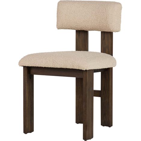 Chaise en frêne beige 48 x 53 x 78 cm