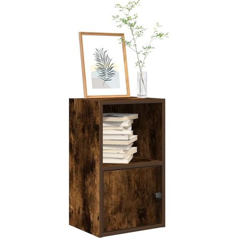 Bücherregal Räuchereiche 31x24x52 cm Holzwerkstoff