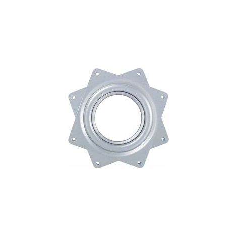 Roulement à Billes Plateau Pivotant,Plaque Pivotante,Base Pivotante,Plateau Tournant 360,Métal Carré Pivotant,Barre pour Tabouret de Bateau Pivotant,Plaque d'Assise pour Tabouret Pivotant,4 inches (1/4)