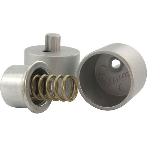 Schrankrohrlager Pressto Schrankrohr ø 25 mm, Zamak alufarbig