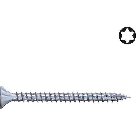 Vis bois aggloméré jetfast tête fraisée tx - Longueur (mm) : 40 - Filetage : Total - Vendu par : 200 - KINTECH (1/2)