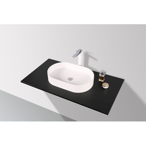 SLIM - DESIGN Mineralguss Aufsatzwaschtisch WT-2363 (1/5)