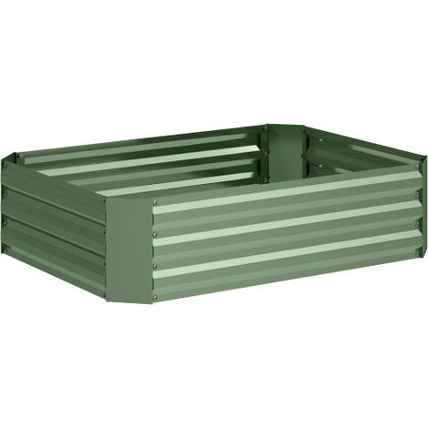 Hochbeet aus Stahl, Pflanzbeet Frühbeet Gartenbeet Blumenkasten stapelbar, Pflanzkasten Gemüsebeet 120x90x30cm für Garten Balkon, Pflanzkübel für Blumen, Pflanzen, Gemüse 
On-Site