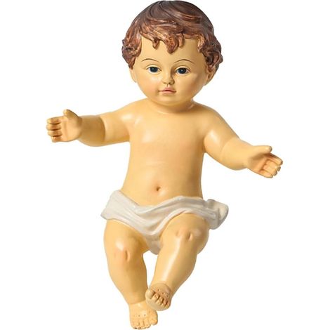 Figurine de l'enfant et Filles Décorative Finition Soignée en Résine Blanche Ornement Religieux pour Église ou Bureau (1/5)
