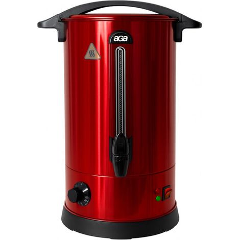 Aga Glühweinkocher 10 l Rot Einkochautomat aus Edelstahl Glühweinkessel Glühweinautomat Heißgetränkeautomat Heißwasserspender (1/4)
