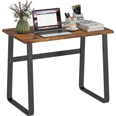 HOMCOM Industrial Writing Desk Laptop Table Home Office Study Workstation (1/5)