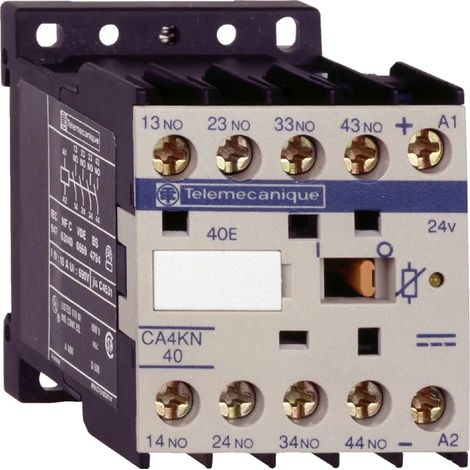 Contattore ausiliario TeSys CA4K - 4 NO - - 10 A - 24 V CC - CA4KN40BW3