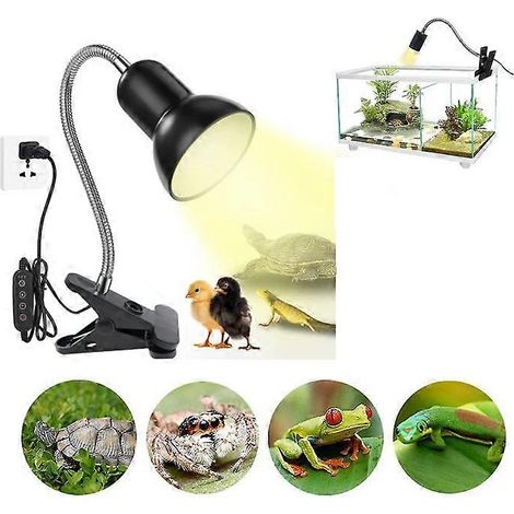 Lampe chauffante UVA/UVB pour reptiles avec variateur pour tortues, lézards et serpents CJY (1/3)
