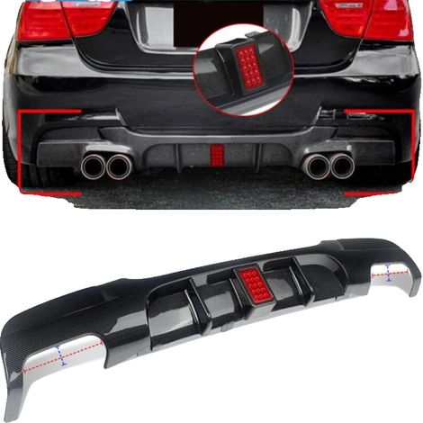 Diffuseur de pare-chocs arrière, pour 3 Series E90 et E91, plastique ABS durable, style B (1/2)