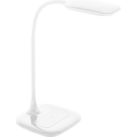 Sobremesa Masserie Led Regulable Con Cargador Blanco Eglo (1/2)