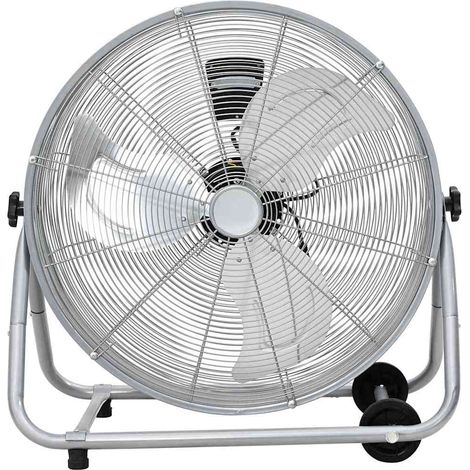 Ventilateur tambour avec roue Argenté 73 x 42 x 70 cm Aluminium