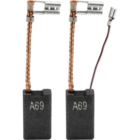 Apto para Bosch GBH 5-40 DE / GBH 5-40 DCE / GSH 5 CE / GSH 5 E - 4 escobillas de carbón para motor - 6,3 x 12,5 mm - Escobillas de carbón de repuesto