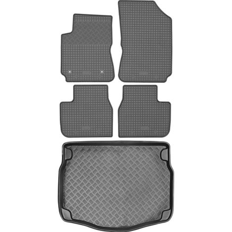 Juego de alfombrillas de goma para coche y maletero para Citroën C4 Cactus Crossover (2014-2020). (1/5)