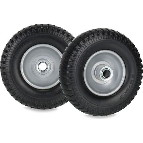 set di 2 ruote per carriola 2.50-4