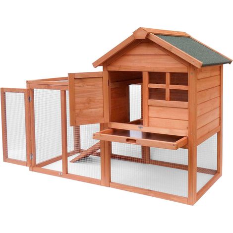 Caseta para conejos, roedores, gallineros u otros animales pequeños de madera 870 x 465 x 1600 mm 160002236