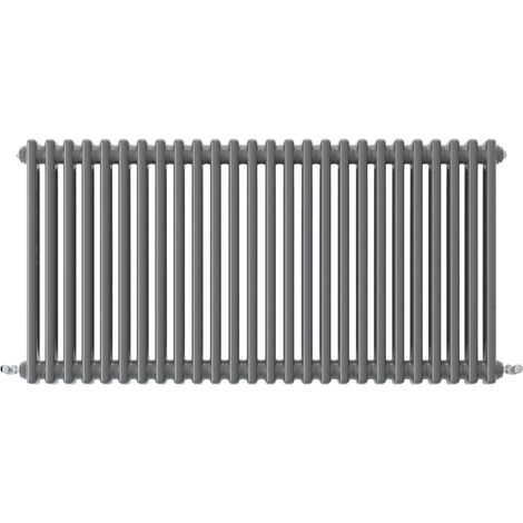 Acezanble Horizontal Traditional Cast Iron Style Radiator 600x1190mm 3 Column Anthracite