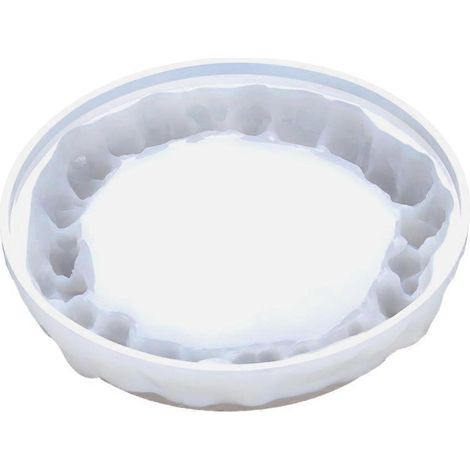 Silikonform für Untersetzer in Form einer Kristallgruppe, ideal zum Formen mit Harz und Ton.