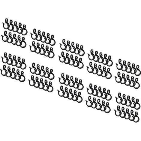 HaGa® Schlauchhaken Hängeclip für Tropfschlauch Schlauchclip Schlauchhalter 100 St