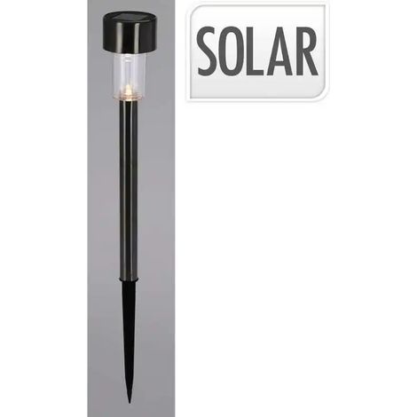 PROGARDEN luz solar pincho negra 36 x 5 cm , Luz solar pincho negra 46x36 cmMarca progardenBaliza solar Jardín/ExteriorLa lámpara solar LED de 36 cm de altura es la sol