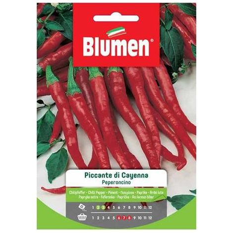 Blumen. Semi di peperoncino piccante cayenna (1/2)