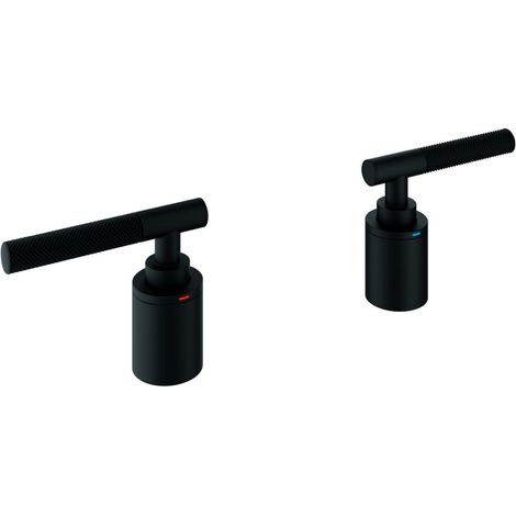 Grohe Hebelgriffe Atrio Private Collection, Rändelstruktur, für 25224, Phantom Black, 48651KF0 (1/2)