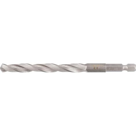 Alpen Metallbohrer IMPULZOR METAL HSS DIN 338, 8mm, 75mm Arbeitslänge, 117mm Gesamtlänge, 6,35mm Sechskantschaft (1/2)