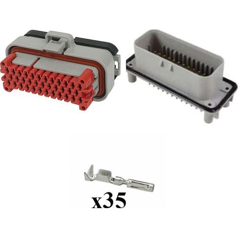 Kit Connettore Ampseal Maschio Femmina 35 Vie grigio da circuito stampato