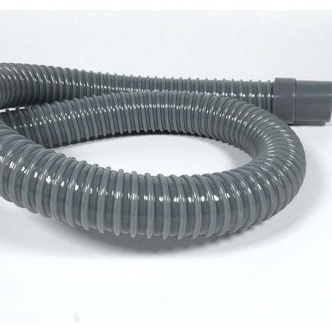 90°-Flexibler Ablaufschlauch – 45 x 32 mm für Wasserhahnanschluss – Hergestellt aus recyceltem Kunststoff – Grau