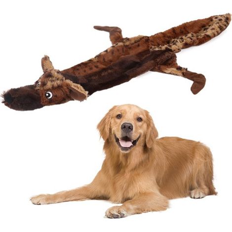 Hundekauspielzeug - JINFGERNE - Weiche und strapazierfähige Plüschtiere, ideal für kleine, mittlere und große Hunde, stimuliert den Instinkt, maschinenwaschbar (1/5)
