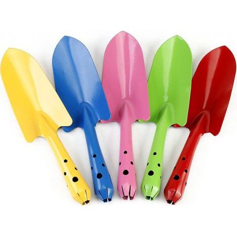 Mini pelle à main colorée, ensemble de truelles, outils de jardin pour planter des fleurs et creuser la terre (lot de 5) (1/5)