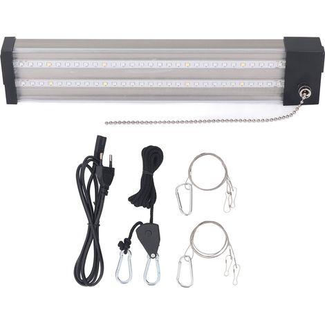 Ortviai Lampe de Croissance LED Plein Spectre pour Plantes d'Intérieur – 60 LED, Aluminium, 307 x 60 mm (1/5)