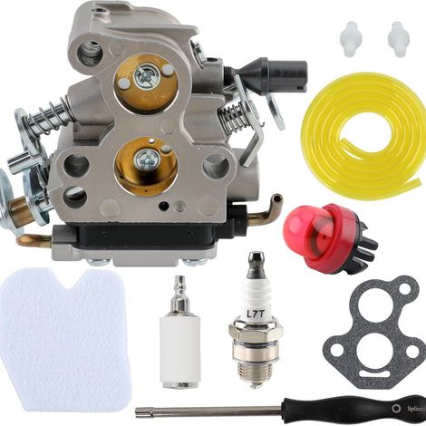 Kit carburateur, durites, filtre essence, filtre air compatible Husqvarna 235 235E 236 236E 240E