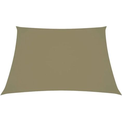 Sonnenschirmdach, Oxford-Gewebe, trapezförmig, 2/4 Meter x 3 Meter, beige. (1/5)