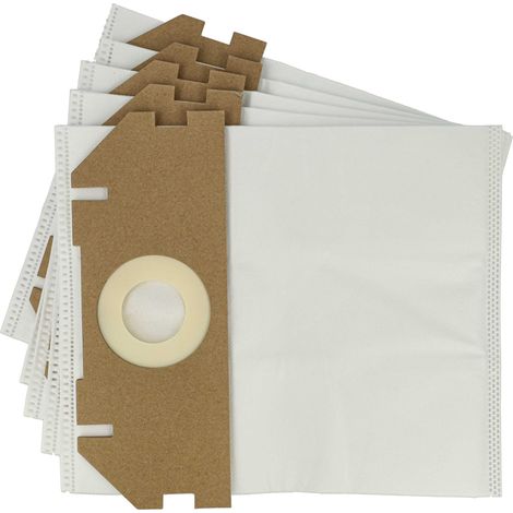 vhbw 5x Sacs compatible avec Metabo AS 18 HEPA PC Compact, AS 18 L PC aspirateur - microfibre non tissée, 30cm x 25cm blanc (1/4)