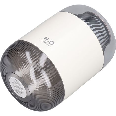 Humidificateur d'air 1000 ml à double pulvérisation avec veilleuse, rechargeable par USB, vaporisateur de brume pour la maison, blanc (1/5)
