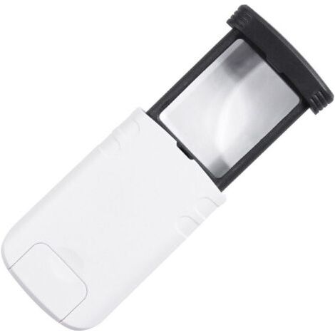 asphärische LED-beleuchtete Lupe mit schützender Schiebeabdeckung (1/4)