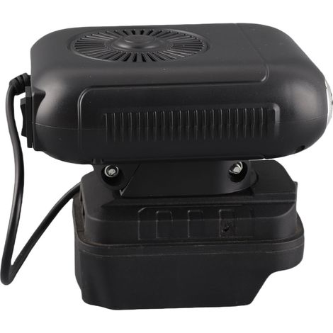 Chauffage d'appoint portable à piles, réversible à 90°, 2 températures, 2 ports USB, compatible avec les modèles BL1830, BL1850, BL1840, BL1845, BL1815, BL1820 et BL1860B. (1/5)