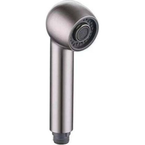 Douchette Robinet Cuisine 2 Jets Tête de Douche Remplacement Douchette pour Mitigeur Cuisine, Couleurs brossées (1/4)