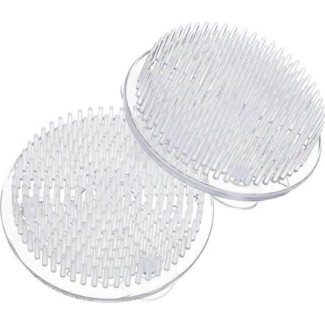 Deux supports à ventouses pour une fixation facile et sûre des fleurs support compact en maille plastique. (1/2)