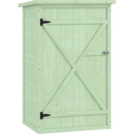 Gartenhaus aus Holz mit Regalen, abschließbar, 75 x 56 x 115 cm