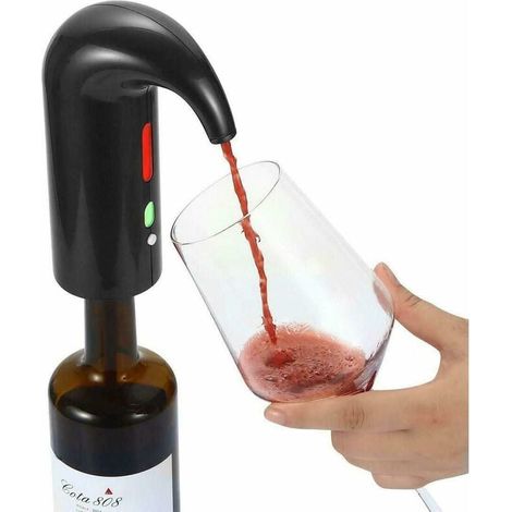 Noir Aérateur et Distributeur de Vin Rouge Distributeur Automatique d'oxydants de Vin Multi-Smart Verseur Rechargeable-Fei Yu (1/4)